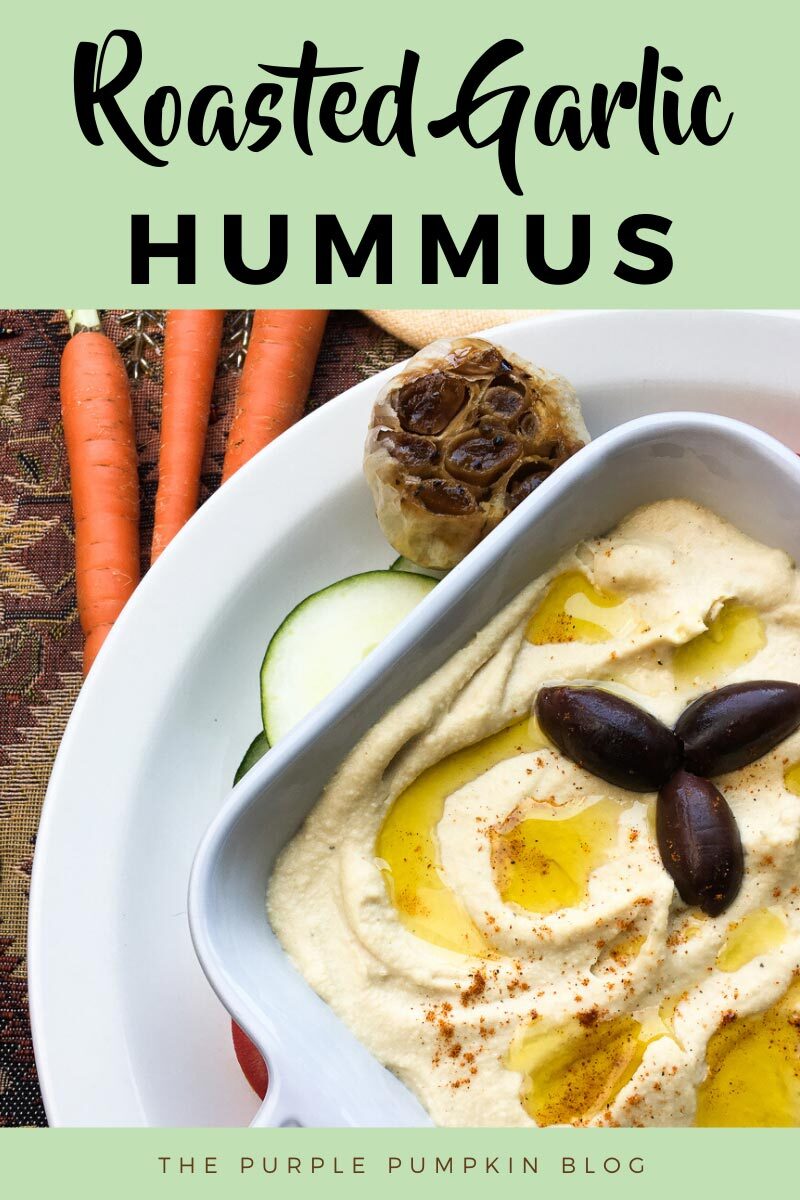 Roasted Garlic Hummus Dip