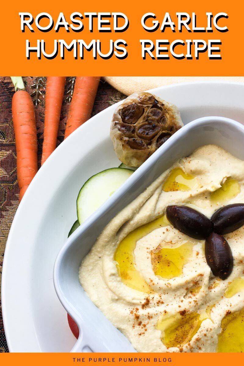 Roasted Garlic Hummus Dip