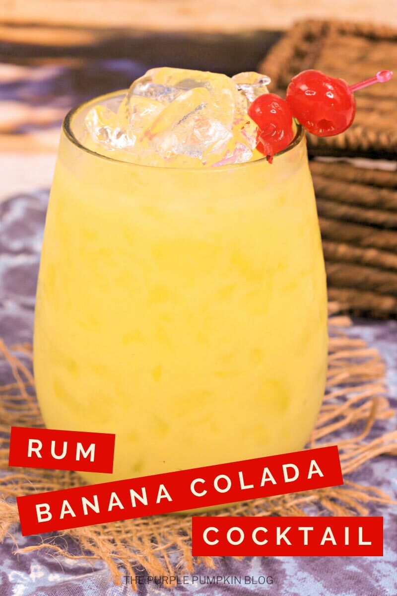 Rum Banana Colada Cocktail