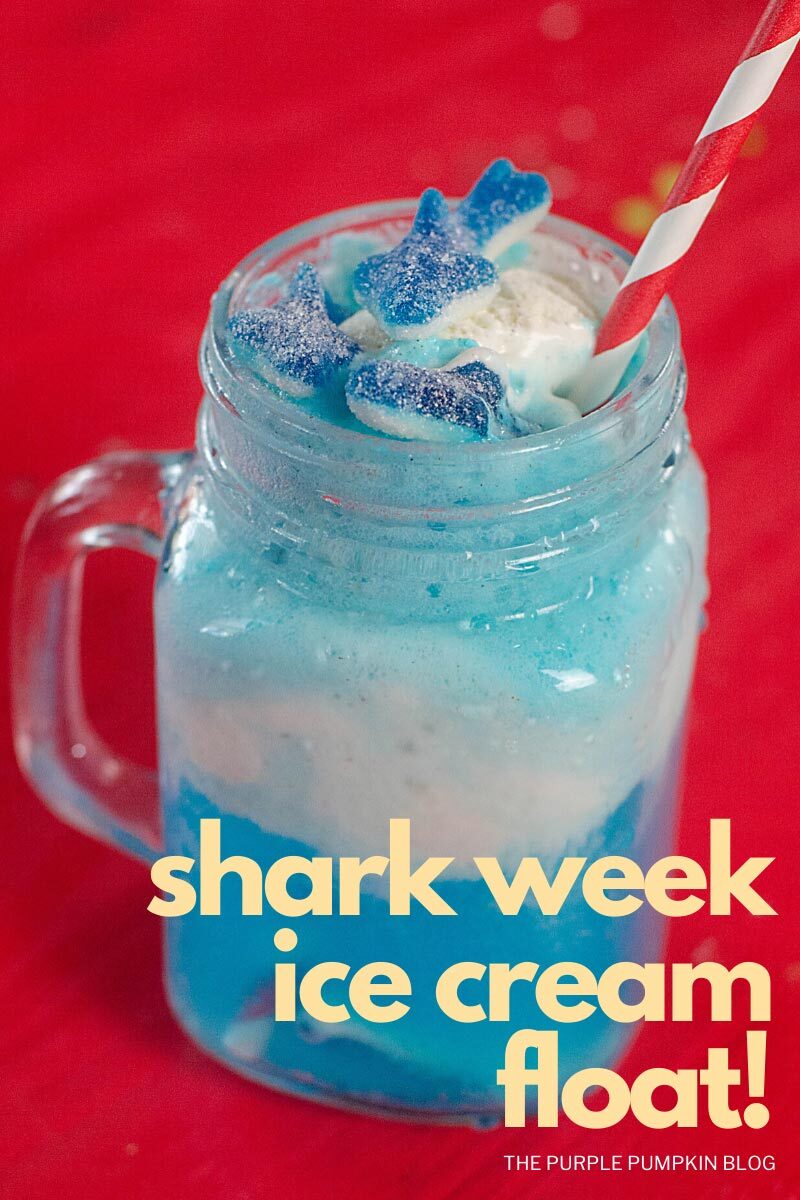 Shark Week Ice Cream Float