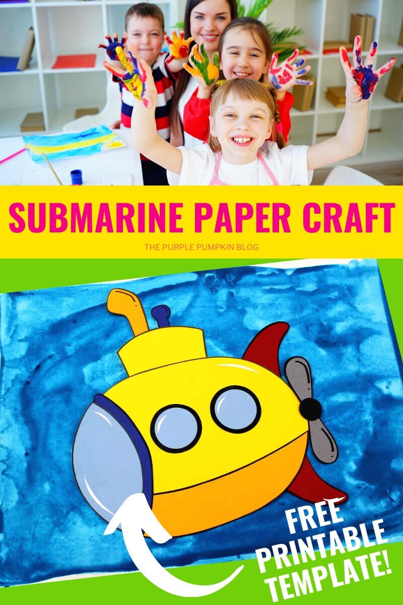 Submarine Paper and Free Printable Template