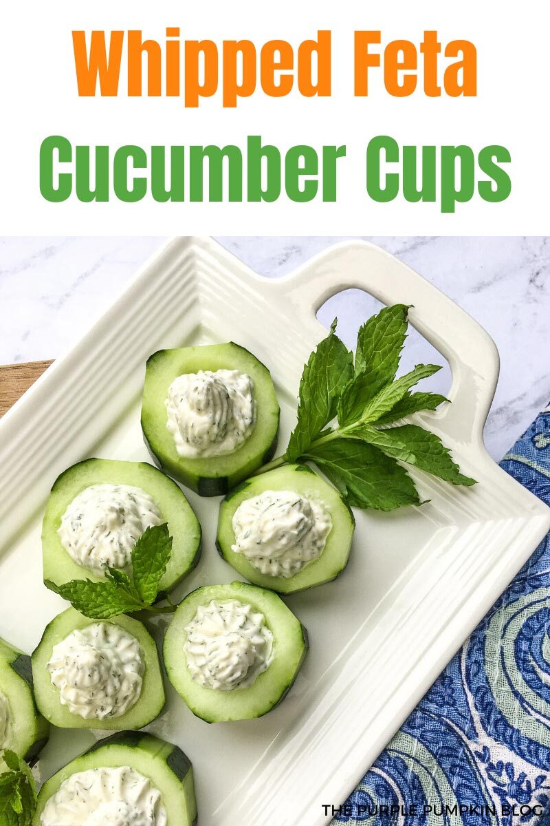 Whipped Feta Cucumber Cups