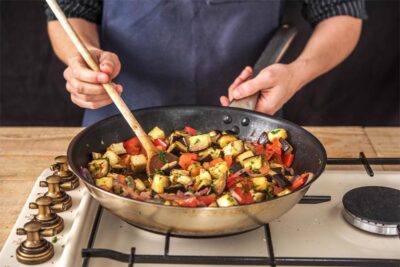 Aubergine added to the Stew