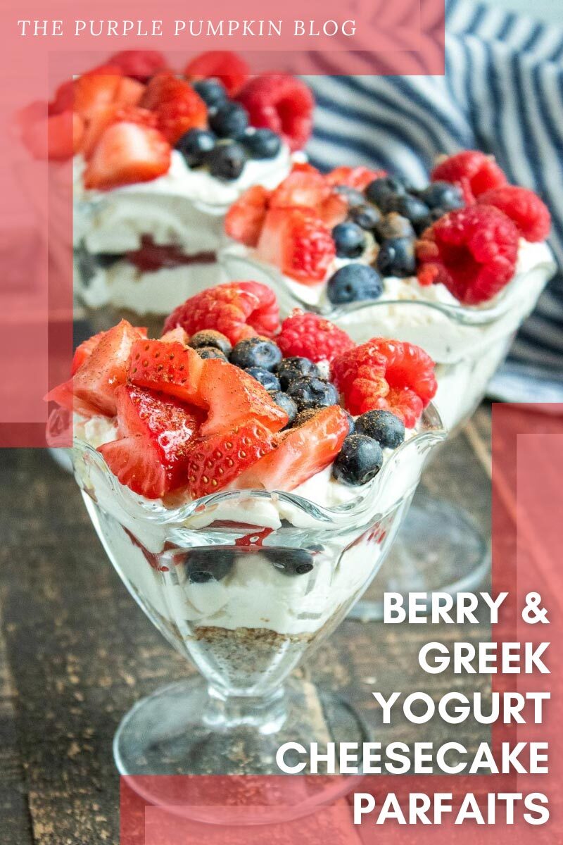 Berry & Greek Yogurt Cheesecake Parfaits