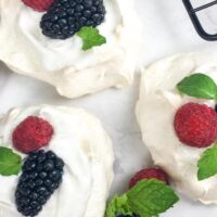 Mini Berry Pavlovas