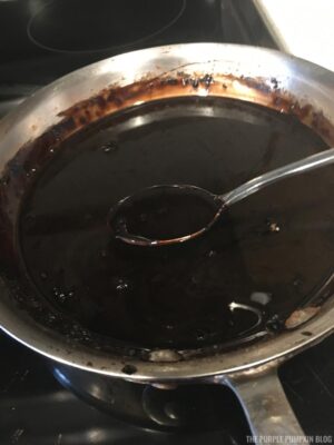 Finished chocolate syrup