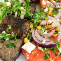 Churrasco Beef & Fresh Tomato Salad