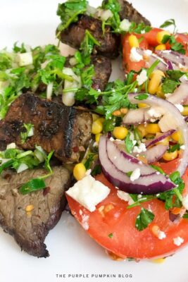 Churrasco Beef & Fresh Tomato Salad