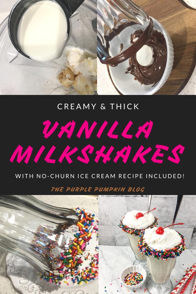 Creamy & Thick Vanilla Milkshakes Recipe