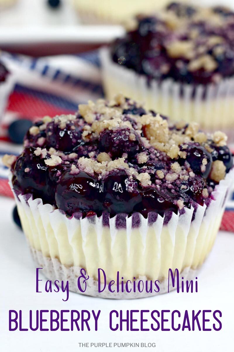 Easy & Delicious Mini Blueberry Cheesecakes