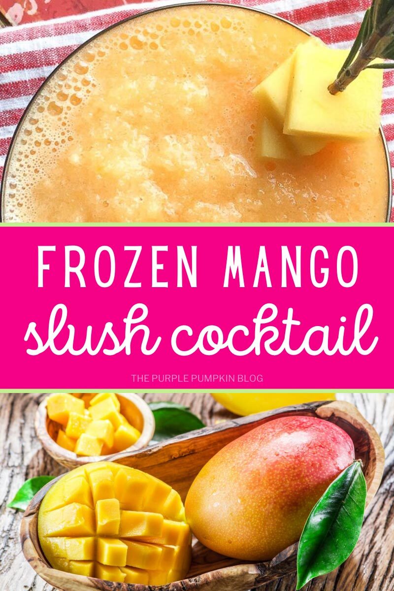Frozen Mango Slush Cocktail