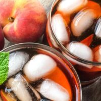 Ginger Peach Iced Tea