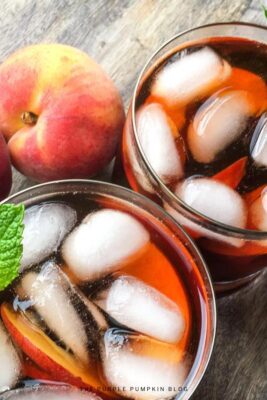 Ginger Peach Iced Tea