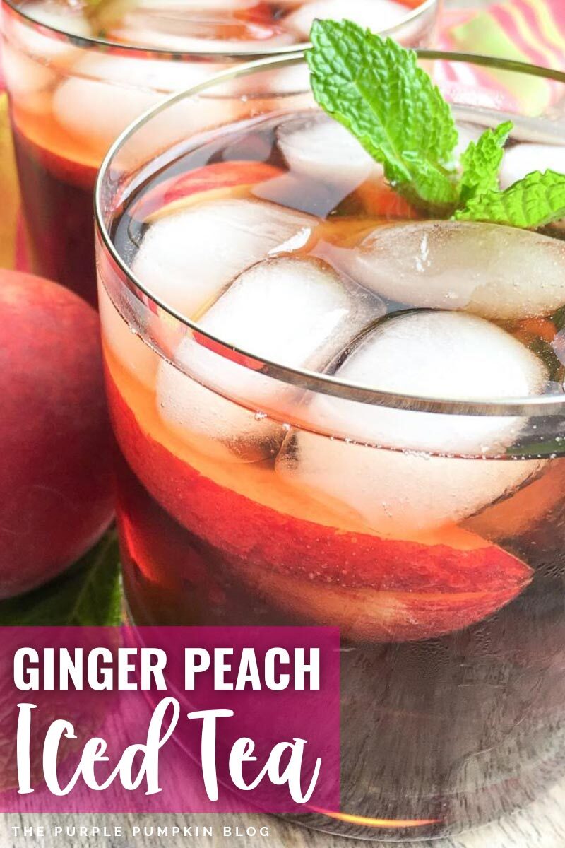 Ginger Peach Iced Tea