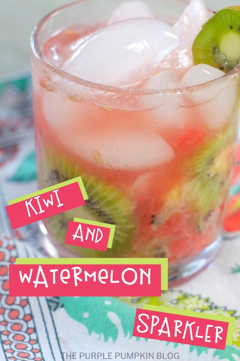 Kiwi and Watermelon Sparkler with White Wine