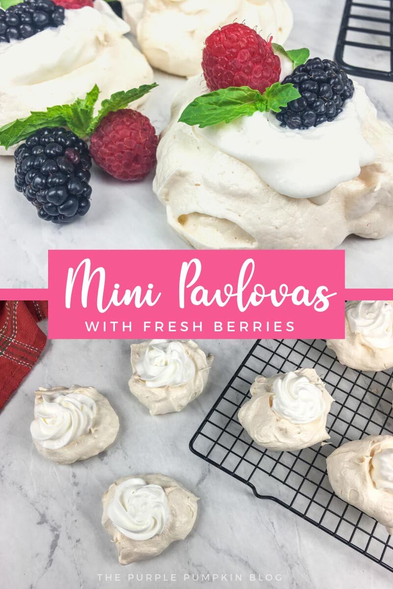 Mini Pavlovas with Fresh Berries