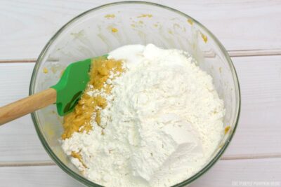 Flour added to mixture