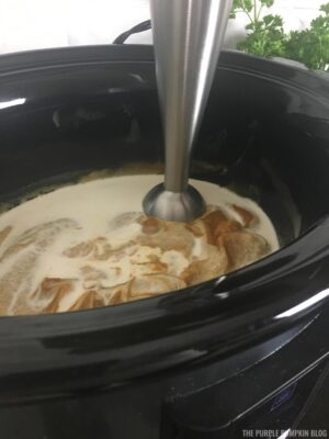 Pureeing the soup