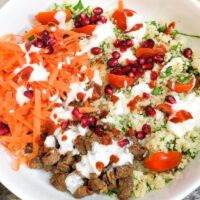 Spicy Lamb & Bulgur Wheat Salad