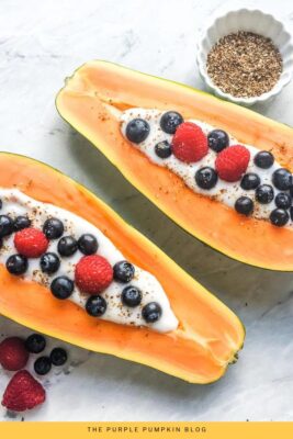 Stuffed Papaya Breakfast Bowls