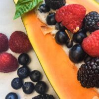 Stuffed Papaya Breakfast Bowls