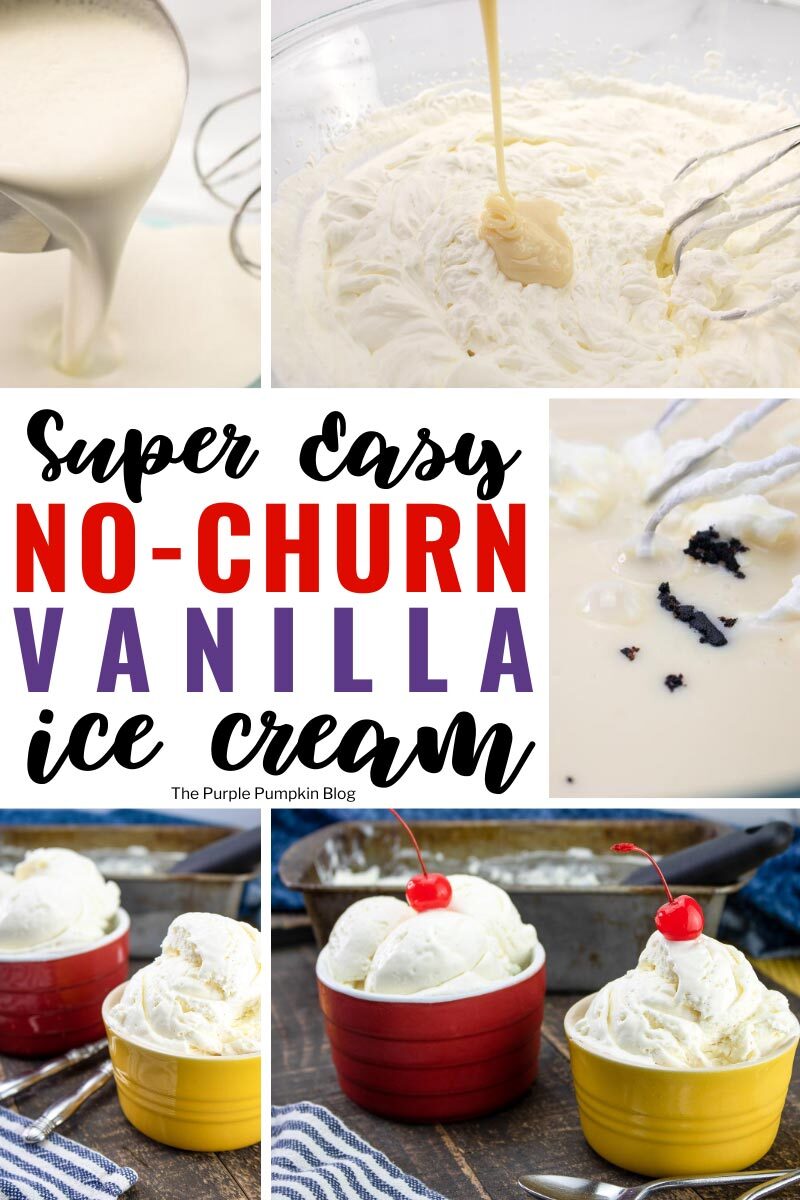Super Easy No-Churn Vanilla Ice Cream