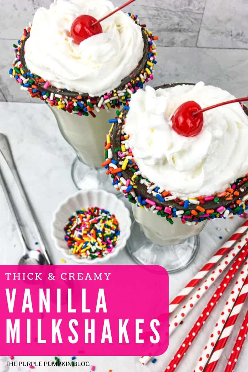 Thick & Creamy Vanilla Milkshakes