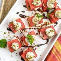 Watermelon and Whipped Feta Bites