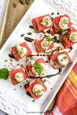 Watermelon and Whipped Feta Bites