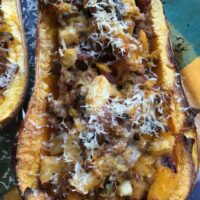Apple & Sausage Stuffed Butternut Squash Recipe