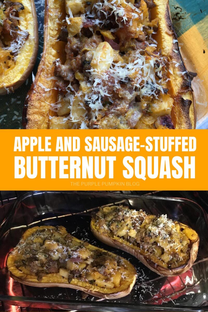 Apple and Sausage- Stuffed Butternut Squash Recipe