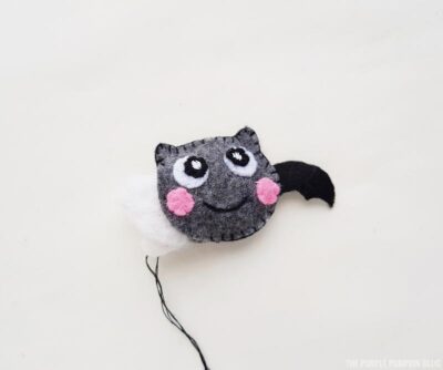 Stuffing the bat plush
