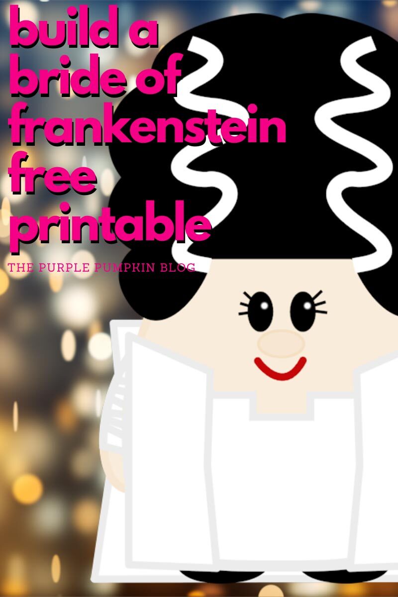 Build a Bride of Frankenstein Free Printable