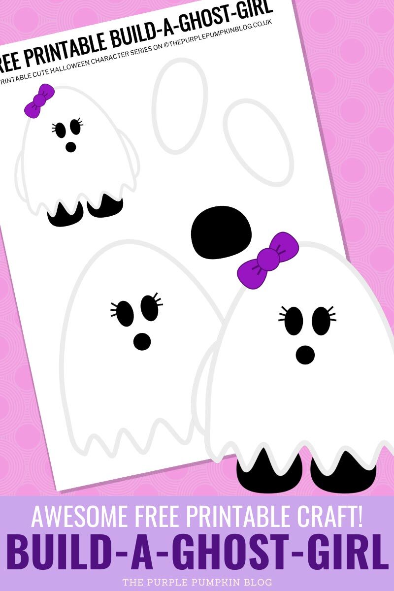 Build a Ghost Girl - Awesome Free Printable Craft