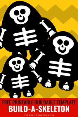 Build a Skeleton! Free Printable Halloween Paper Craft for Kids
