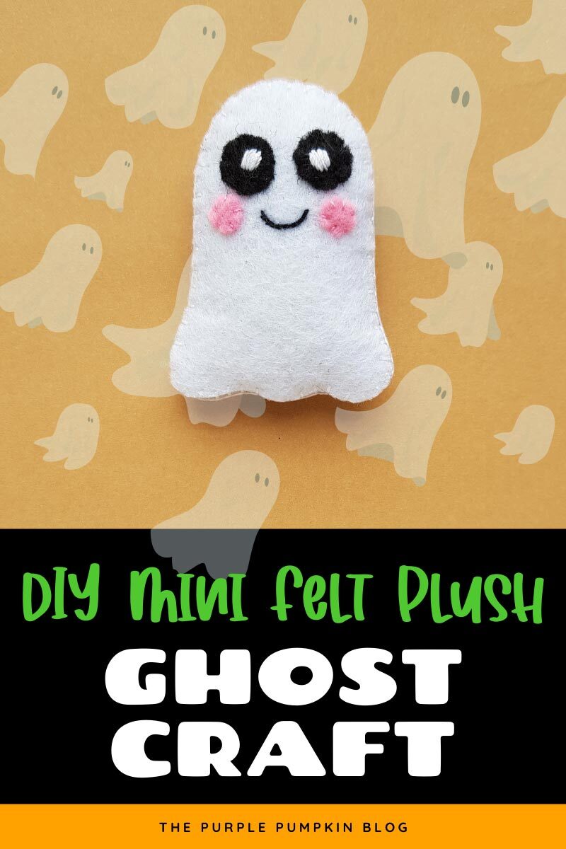 DIY Mini Felt Plush Ghost Craft