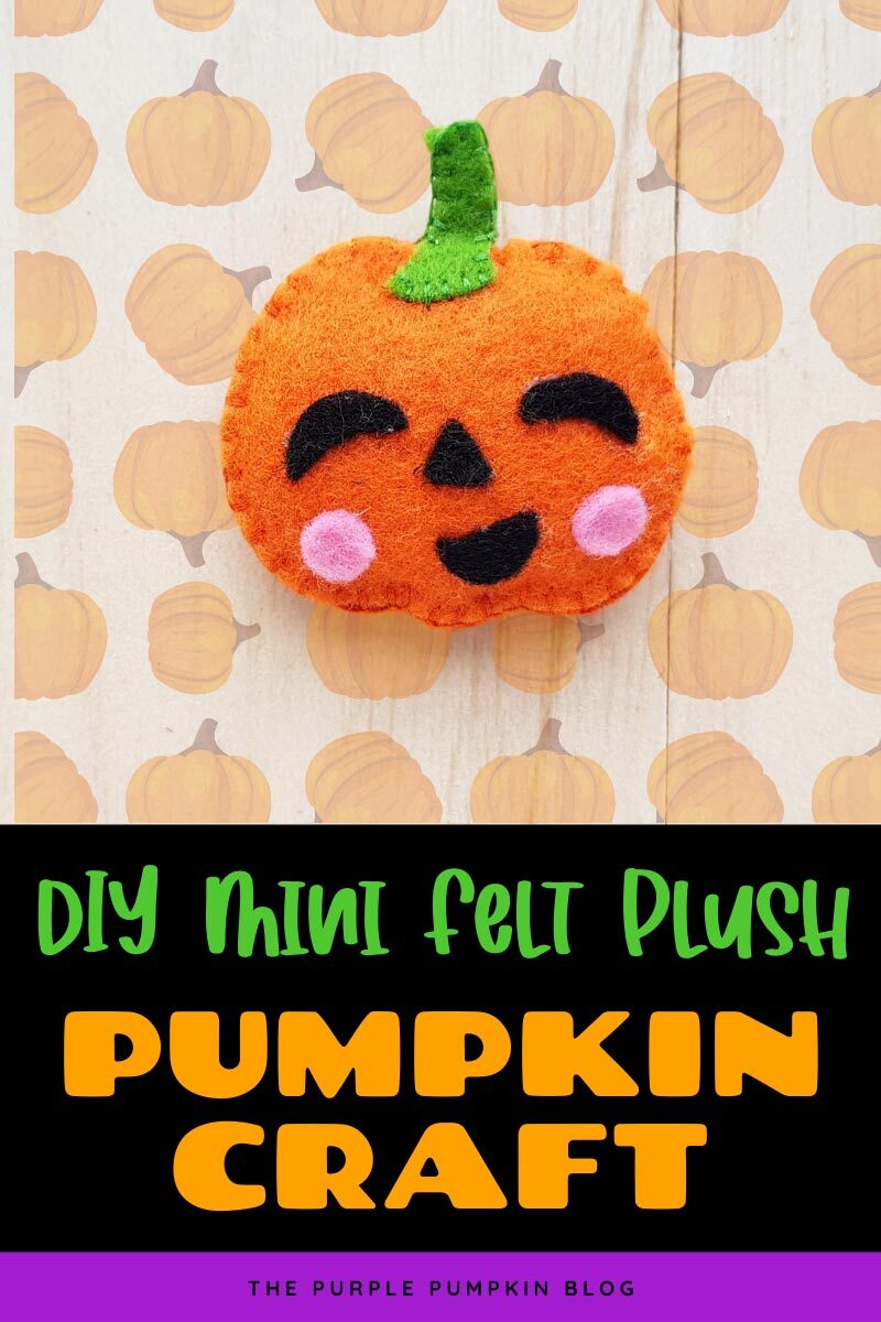 DIY Mini Felt Plush Pumpkin Craft