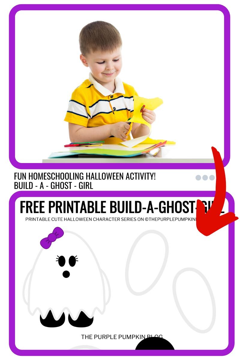 Fun Homeschooling Halloween Activity - Build a Ghost Girl
