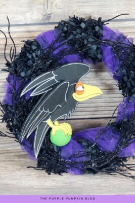 Halloween Raven Wreath Craft