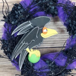 Halloween Raven Wreath Craft