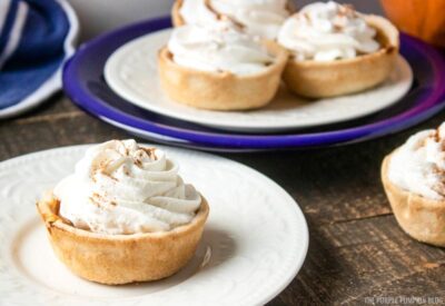 Mini Pumpkin Pies with Whipped Cream
