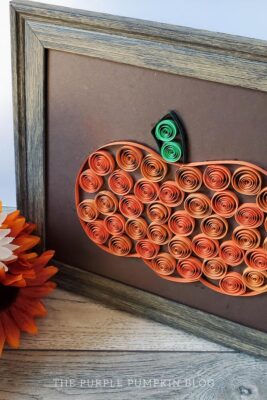 Paper Quill Pumpkin Craft