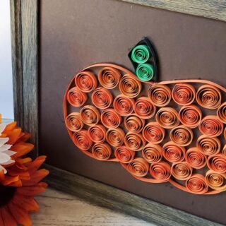 Paper Quill Pumpkin Craft
