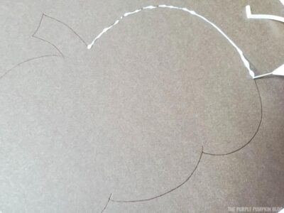 Adding glue to the outline