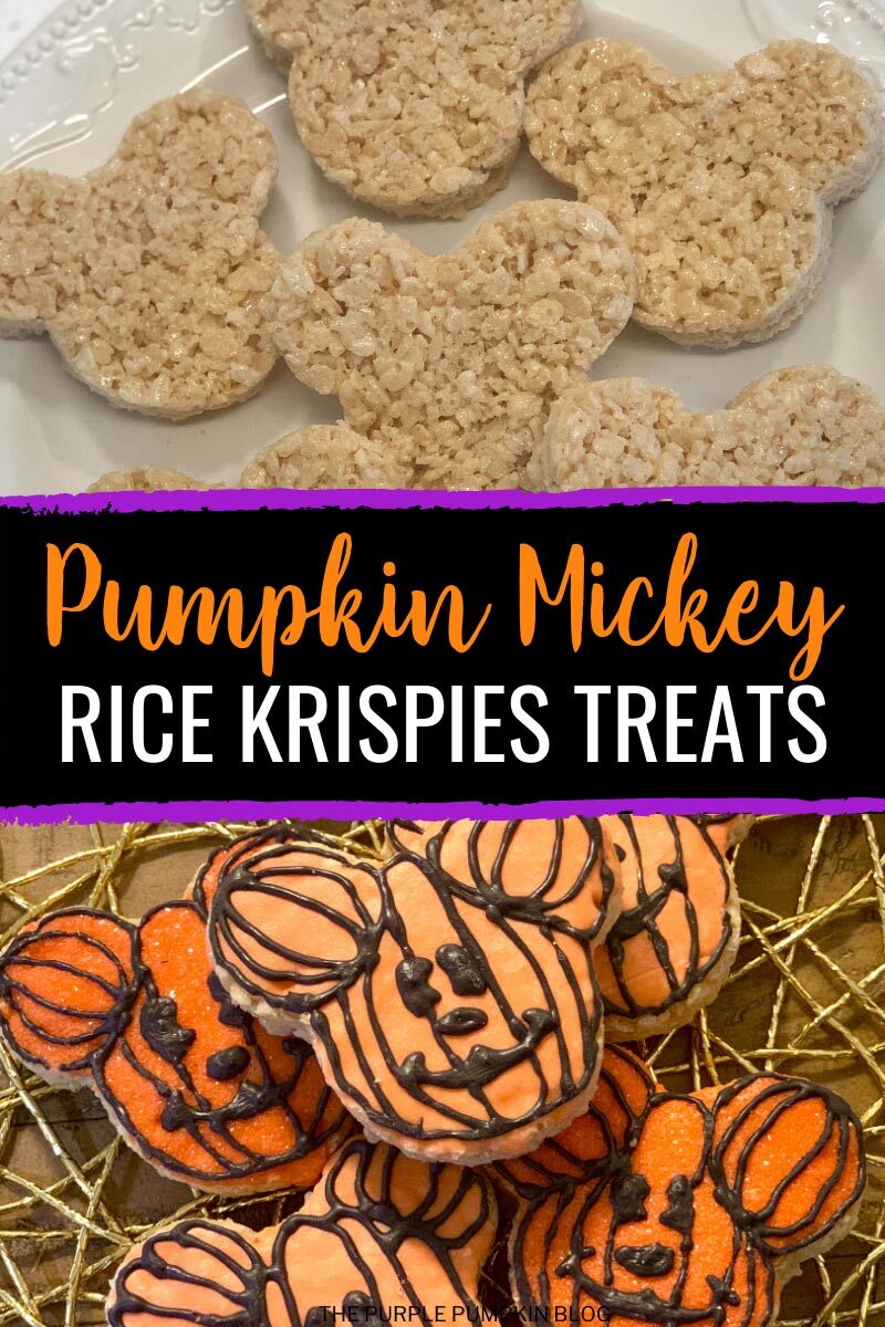 Pumpkin Mickey Rice Krispies Treats