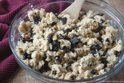 Walnut Chocolate Chunk Cookie Batter