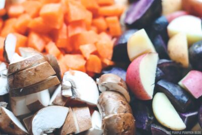 Chopped veggies