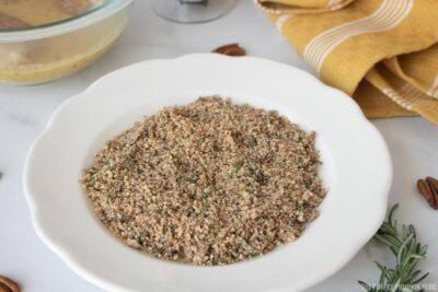 Crushed Pecans & Rosemary Coating