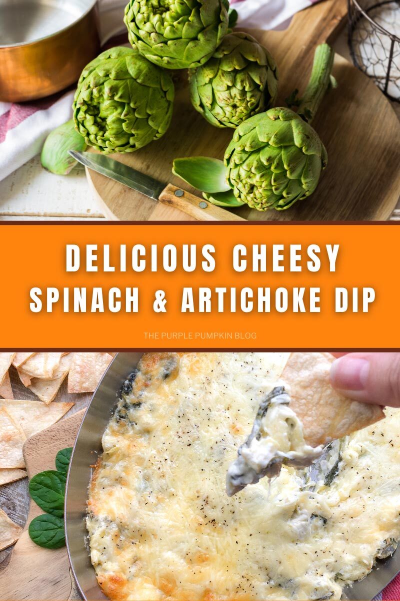 Delicious Cheesy Spinach & Artichoke Dip