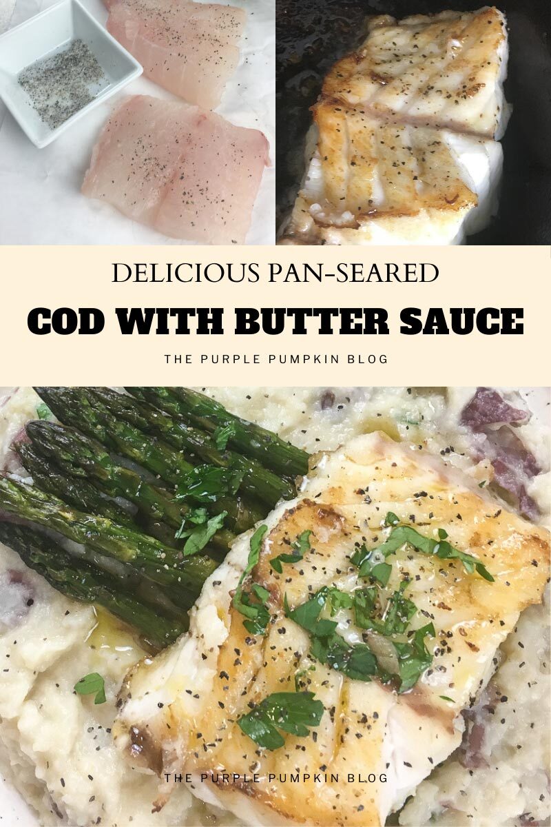 Delicious Pan-Seared Cod with Butter Sauce